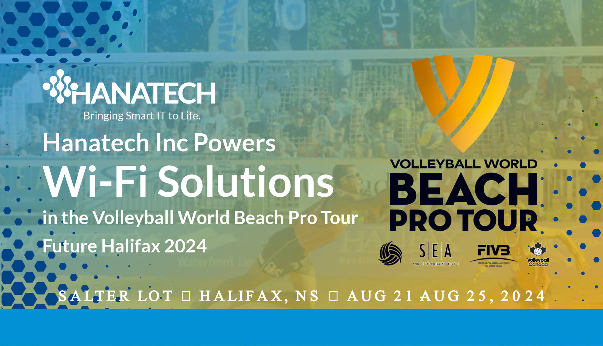 Hanatech Inc. Powers Wi-Fi Solutions in the Volleyball World Beach Pro Tour Future Halifax 2024